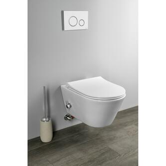 AVVA CLEANWASH Wand-WC,spülrandlos, inkl. Bidet-Dusche+Spülkasten