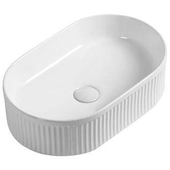 PICOBELLO Keramik-Waschbecken zum Aufsetzen 49x31cm, Weiß