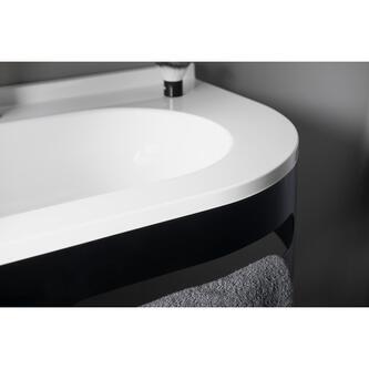PULSE Gussmarmor-Waschtisch 75x45cm, links, weiß
