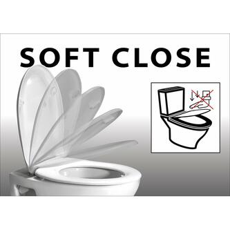 INFINITY WC-Sitz SLIM, Soft Close, Easy Take, weiss