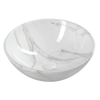 DALMA Keramik-Waschtisch Ø 42 cm, carrara