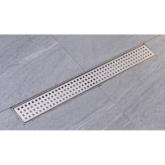 MANUS QUADRO Bodenrinne aus Edelstahl mit Rost, L-950, DN50