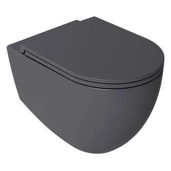 INFINITY WC-Sitz SLIM, Soft Close, Easy Take, Anthrazit