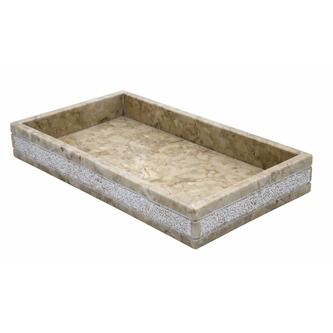 POSH Standschale, Marmor, Beige