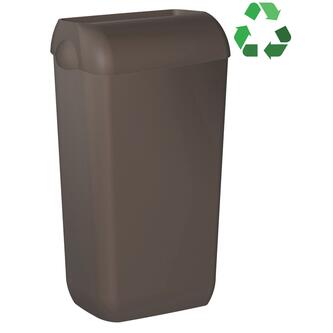 ECOLORED Hänge-Abfalleimer mit Deckel 23L, ABS, Braun