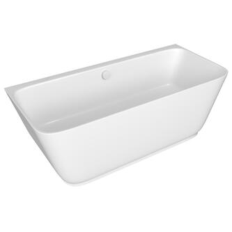 SKYLLA Wand-Freistehende Badewanne 170x75x60cm, Weiß