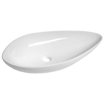 OVALI Keramik-Waschtisch 74x38,5cm, weiss