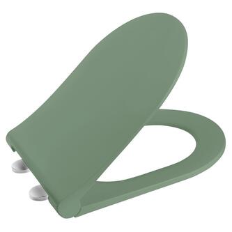 BRILLA WC-Sitz, SLIM, Soft Close, Grün matt