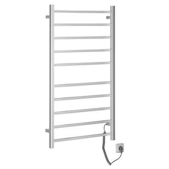 ESKINADO Handtuchtrockner elektrisch eckig, 620x1160 mm, 120 W, polierter Edelstahl