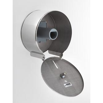 Toilettenpapierspender Spender bis durch. 19cm, 205x210x115mm, Edelstahl matt