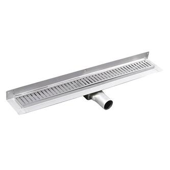 MANUS ONDA Bodenrinne aus Edelstahl mit Rost, wandhängend, L-850, DN50