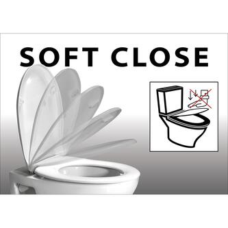 SAMANTA WC-Sitz, Soft Close, Easy Take, Weiß