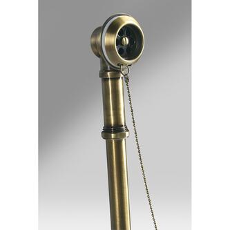 MODEL 12R Ablaufgarnitur mit Kette, Siphon, Bronze
