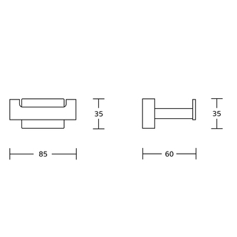 APOLLO Doppelhaken, Schwarz matt