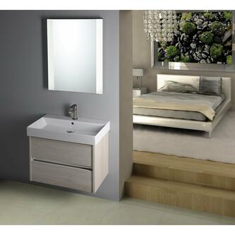 NIRONA Unterschrank 67x51,5x43cm, Eiche Mocca
