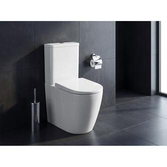 TURKU WC-Kombi, spülrandlos, Abgang senkrecht/waagerecht, Weiß