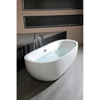 ZASU freistehende Badewanne 180x81x58, weiß