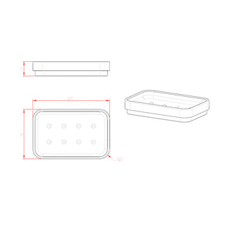 SEVENTY Seifenschale zum Stellen, weiß