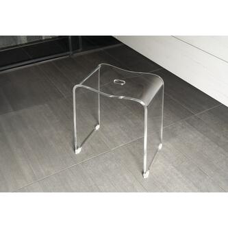 TRENDY Badhocker 40x48x27,5cm, transparent