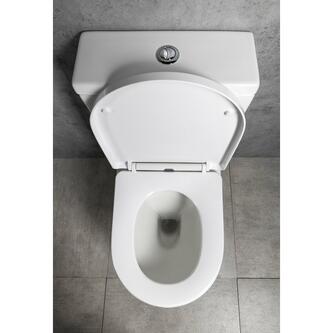 DARIO  Kombi-WC, spülrandlos, Abgang senkrecht/waagerecht, weiß