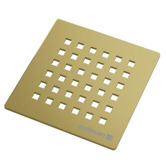 FLEXIA Ablaufabdeckung, eckig, gold matt