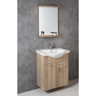 KERAMIA FRESH Unterschrank, 1 Schublade, 60,6x74x34cm, dub platin