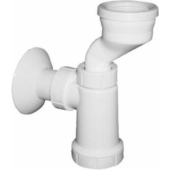 Urinal-Siphon, Manschette, DN40, weiß