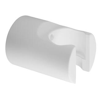 Brausehalter, rund, weiss matt