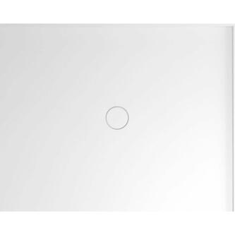 MIRAI Gussmarmor - Duschwanne, Rechteck 100x80x1,8cm, rechts, weiß