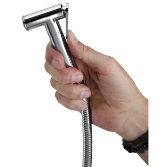 Unterputz-Armatur mit Handbrause, schlauch 1,2m, rund, chrom