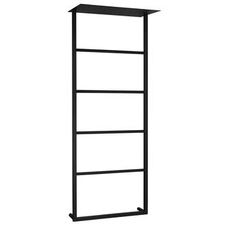 SKA Wandhandtuchhalter mit Ablage 454x1184x252mm, schwarz matt