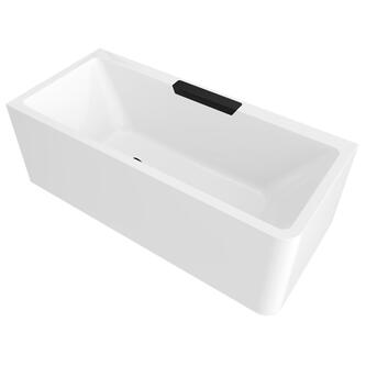 CASCATA L MONOLITH Rechteckbadewanne 180x80x60cm, Kaskade Schwarz