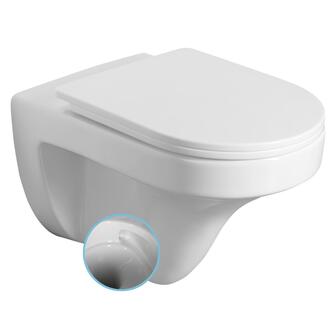 DENICA Hänge-WC, spülrandlos, 36x52cm, Weiß