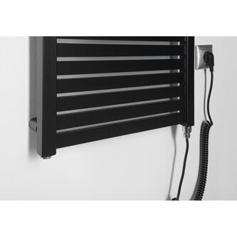 TONDI-E Elektrischer Badheizkörper, Gerade, 450x970 mm, 300 W, Schwarz mat