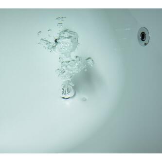 LILY Whirlpool-Badewanne, 140x70x39cm, Highline Hydro-Air, Chrom