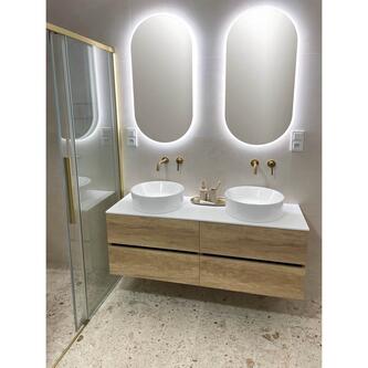 ICONIC 2Loch-Waschtischarmatur, Gold matt