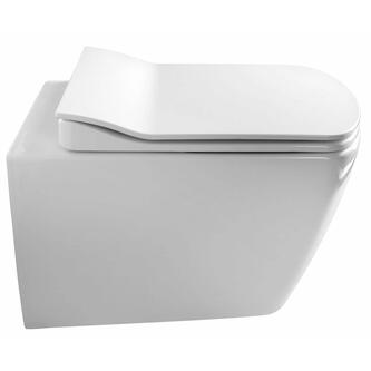 GLANC Hänge-WC, spülrandlos, 37x51,5cm, weiss