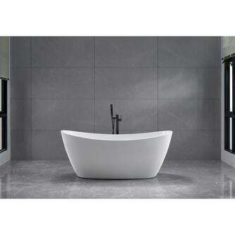 AVILA freistehende Badewanne 170x80x68cm, Weiß