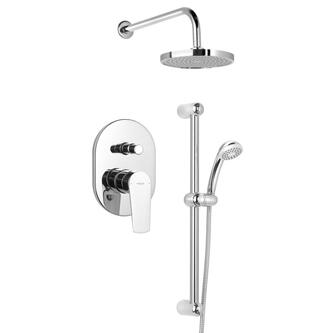 LOTTA Unterputz Duscharmatur mit Einhebelmischer, 2 Wege, Chrom