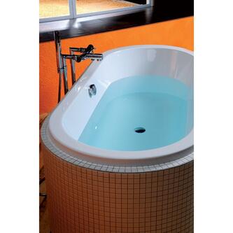VIVA Ovale Badewanne mit Füßen 185x80x47cm, weiß