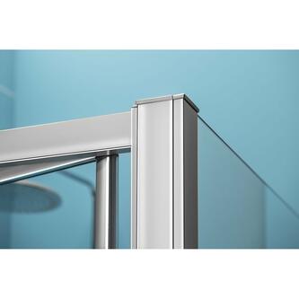 EASY LINE Duschkabine-U-Kabine, 800x1000mm, Falttüren, L/R Variante, Klarglas