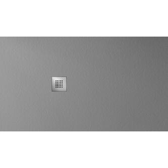MITIA Gussmarmor-Duschwanne, Rechteck 160x90cm, grau matt