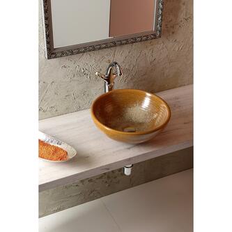 ANTEA Waschtischarmatur, hoch, mit Ablaufgarnitur 300mm Chrom/gold