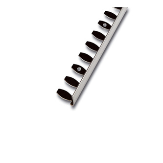 Radialabschlussprofil, Kurvenprofil, Edelstahl ,glänzend, 250 cm, Höhe 11mm