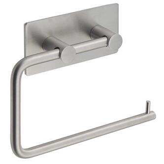 Toilettenpapierhalter Selbstklebend, Edelstahl matt