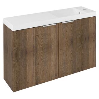 LATUS X Unterschrank mit Waschtisch 80x54,5x22cm, Eiche Sherwood