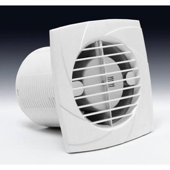 B-10 PLUS T Badlüfter mit Zeitschaltuhr, 15W, Rohrleitung 100mm, weiß