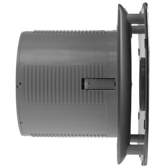 X-MART 12H Axial-Badlüfter mit Automat, 20W, Rohrleitung 120mm, Edelstahl matt