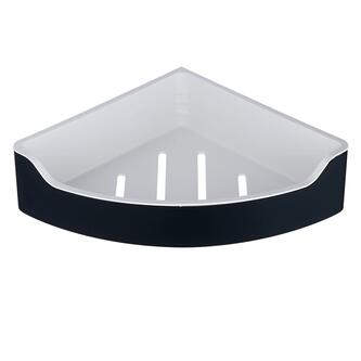 SAMBA Eckr Duschablage, 218x63x218mm, Schwarz