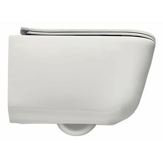 TRIBECA Hänge-WC, spülrandlos 35x54cm, weiß